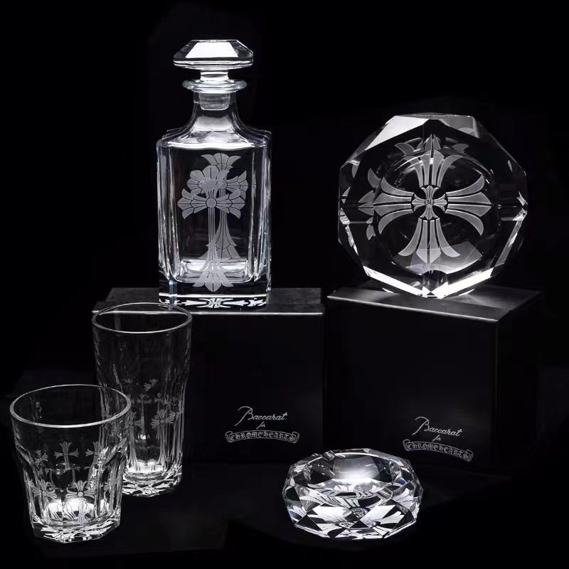 现十字架克洛心巴卡拉水晶杯手工酒杯酒樽复古威士忌杯礼盒送礼物