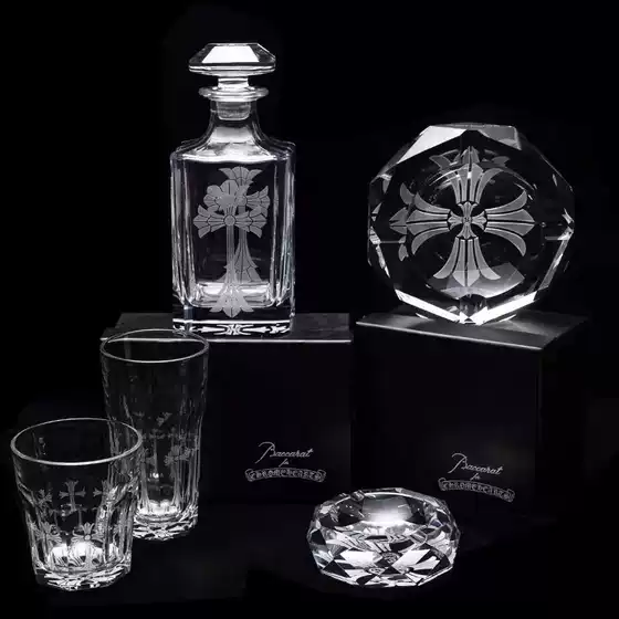 Cross-Shaped Crystal Glass Handmade Wine Glass Decanter Vintage Whiskey Glass Gift Box for Gift Giving