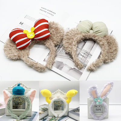 迪士尼星黛露发箍芭蕾兔子耳朵头箍雪莉发卡乐园达菲玫玫毛绒头饰