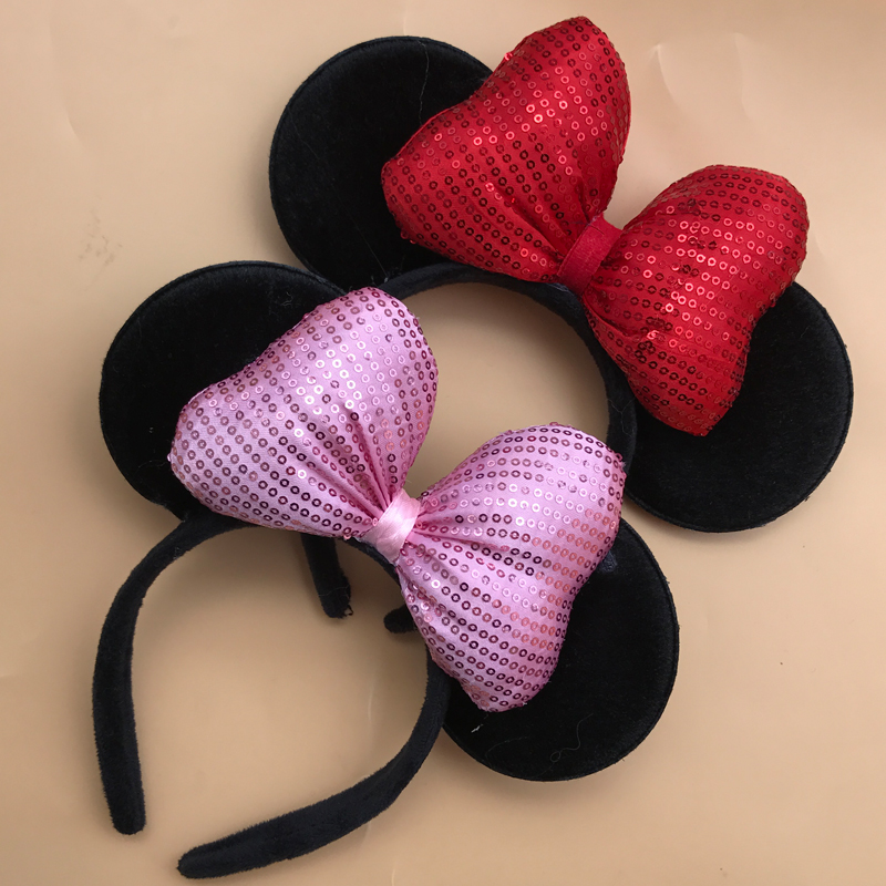 定制 米老鼠米妮头箍迪士尼米奇发箍派对化装舞会头饰儿童