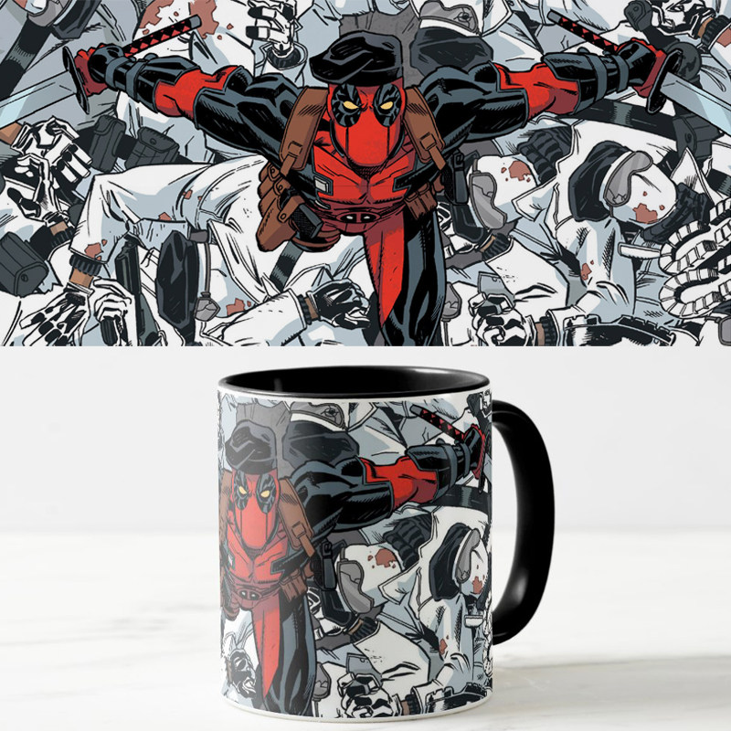 死侍DeadPool漫画陶瓷马克茶水杯子咖啡杯办公室喝水男女个性创意