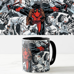 死侍DeadPool漫画陶瓷马克茶水杯子咖啡杯办公室喝水男女个性创意