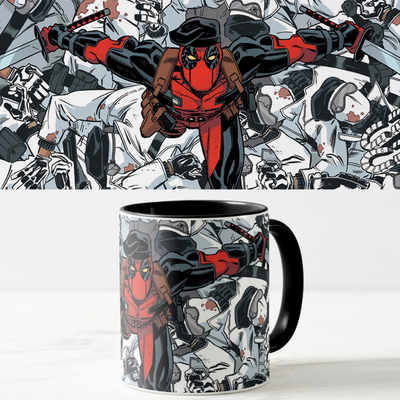 死侍DeadPool漫画陶瓷马克茶水杯子咖啡杯办公室喝水男女个性创意