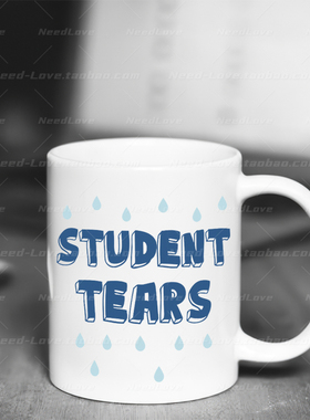 Student Tears学生的眼泪马克杯老师喝水杯子美式毕业教师节礼物