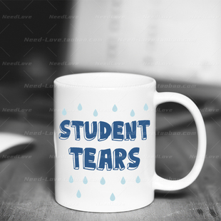 Student Tears学生的眼泪马克杯老师喝水杯子美式毕业教师节礼物