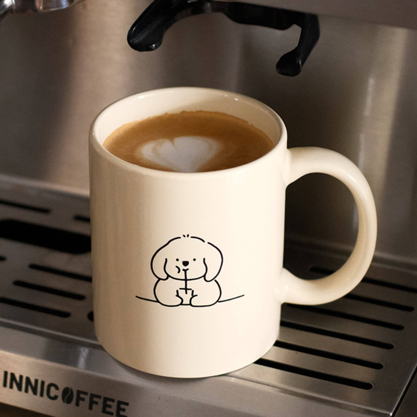 WOW!和好朋友见一面可爱简笔画陶瓷马克杯咖啡杯情侣水杯子礼物