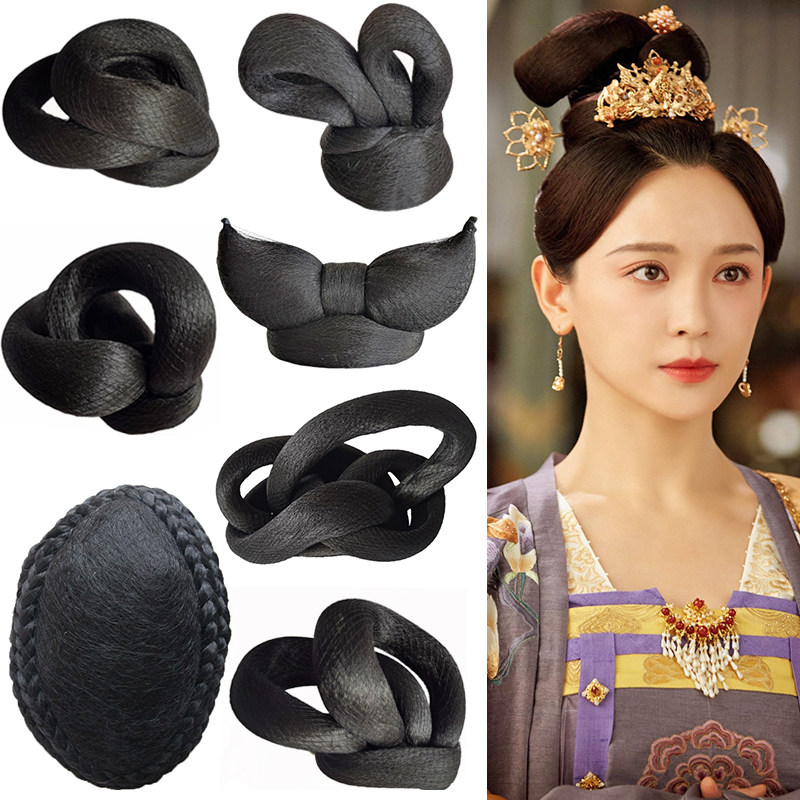 古装汉服假发女发髻可变形古风仙女发包全发丝明制飞仙髻襦裙日常