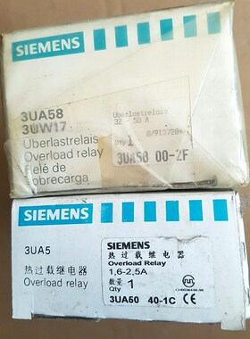热过流载继电器3UA58 00-2F3UA5 议价