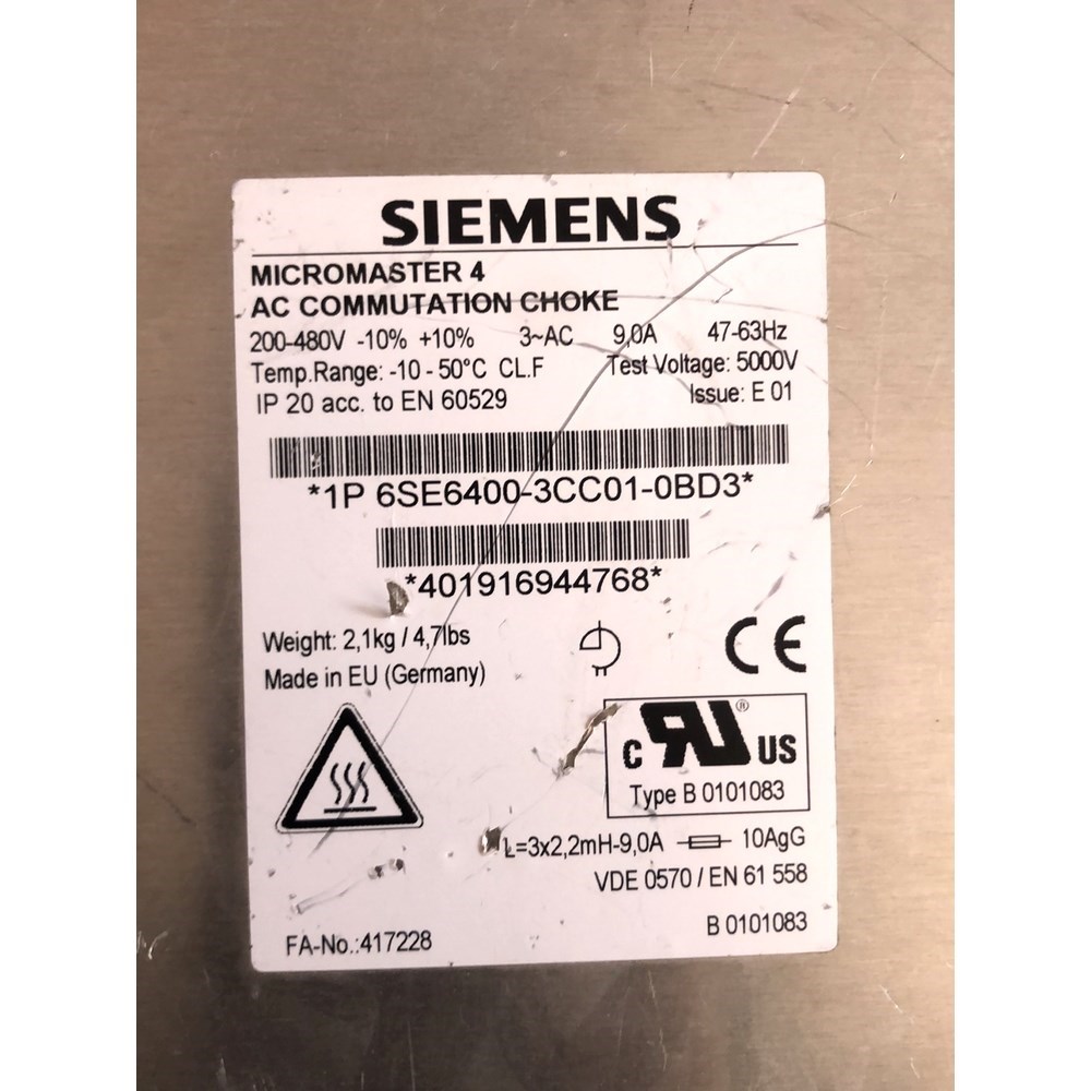 6SE6400-CC01-0BD变频器电抗器 议价