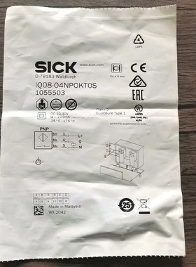 原装 SICK西克 IQ08-04NPOKT0S 传 议价