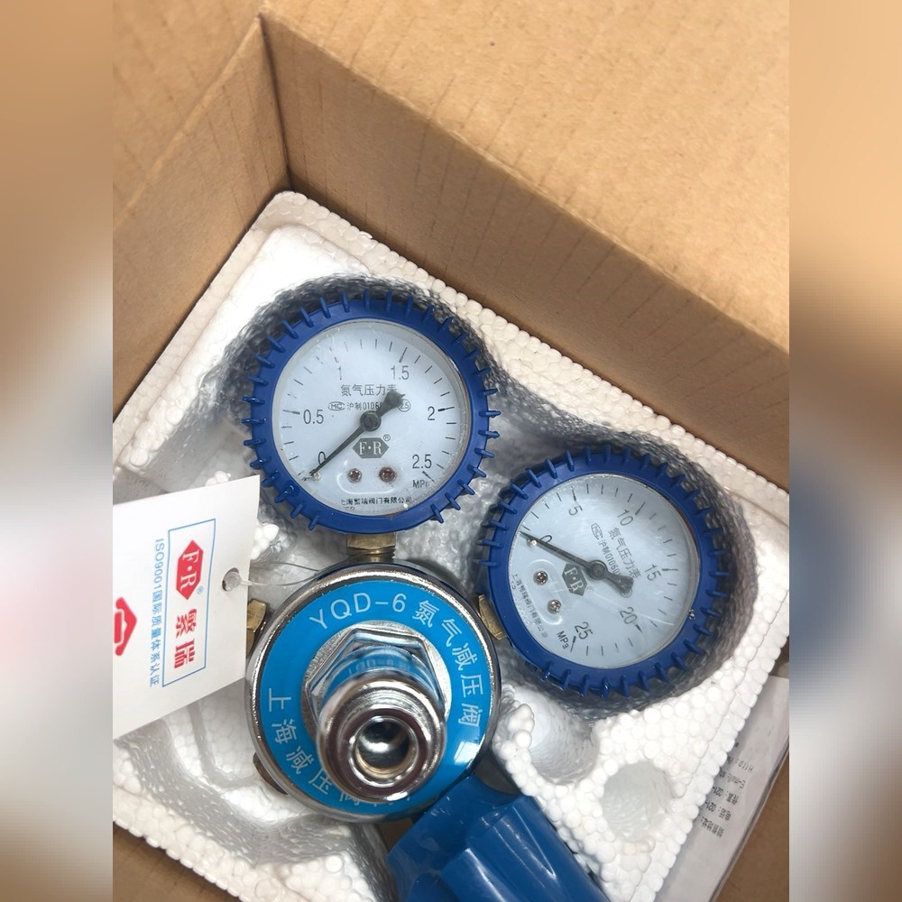 繁瑞牌YQD-6氮气减压阀带两个压力表0-2.5Mpa量 议价
