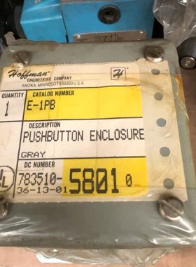 现货!Hoffman推按钮式灰色外壳E-1PB未 议价