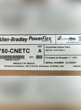 #PLC 20-750-CNETC原装余二未拆封标价 议价