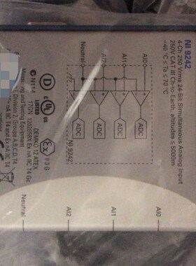 NI 9242模块功能包好需要的直接拍 议价