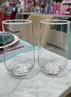 日本francfranc简约款夏季玻璃杯大肚杯乔迁礼物