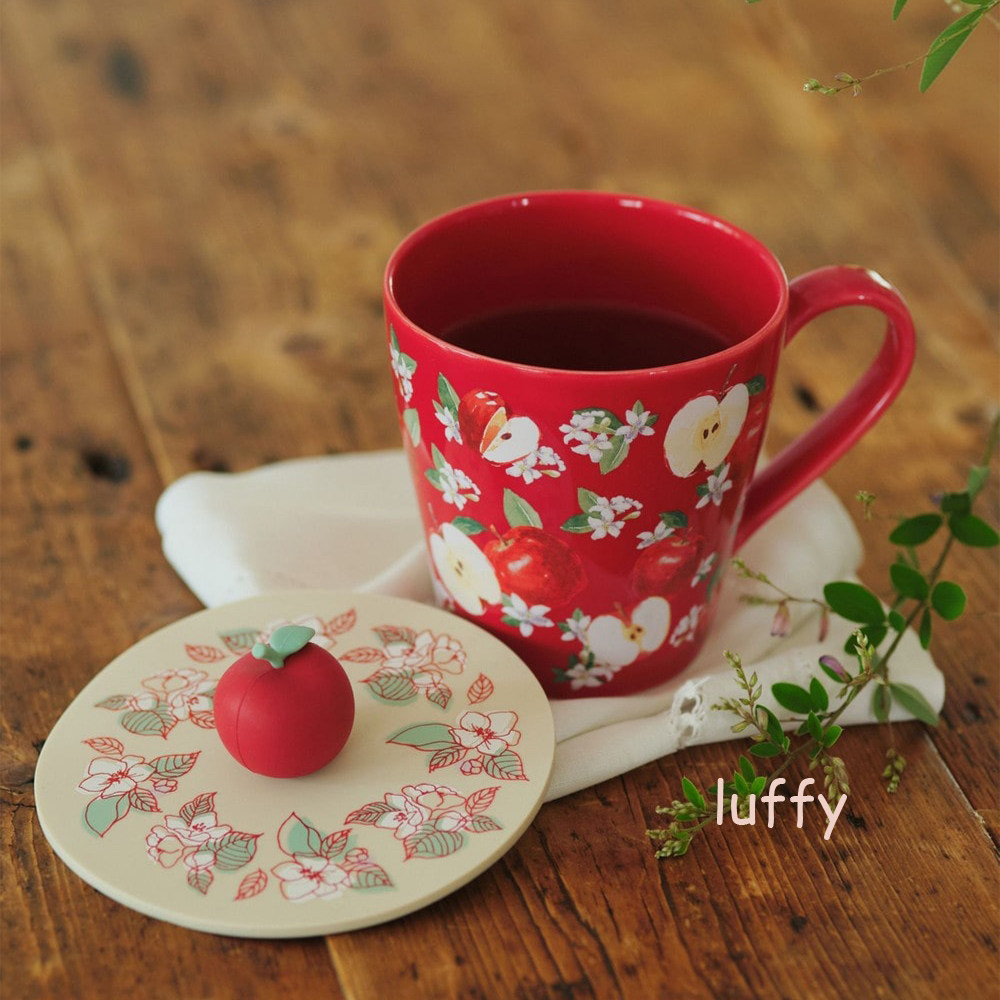 日本afternoontea陶瓷苹果图案马克杯随手杯图片