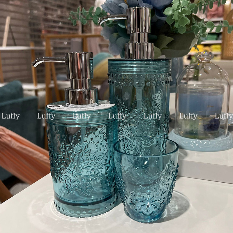 日本francfranc经典款乳液分装瓶沐浴露洗发露分装瓶起泡器漱口杯