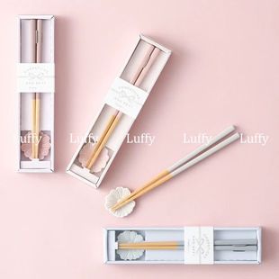 日本francfranc花朵防滑筷子筷子托套装