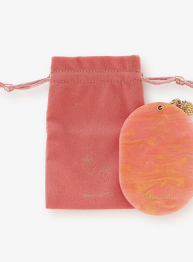 日本afternoontea可爱草莓小镜子新年随身镜旅行化妆镜