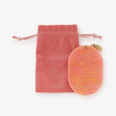 日本afternoontea可爱草莓小镜子新年随身镜旅行化妆镜