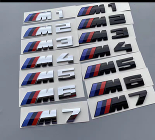 适用宝马M标后尾标叶子板侧标M1M2M3M4M5M6X1X3X5X6m原厂运动车标
