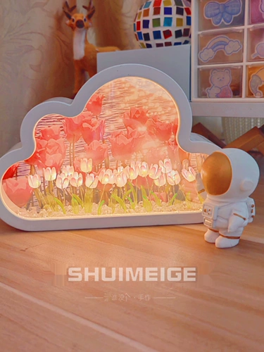 Tulip маленькая ночная лампа выпускной подарки ручной работы