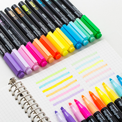 monami慕娜美彩色方头荧光笔