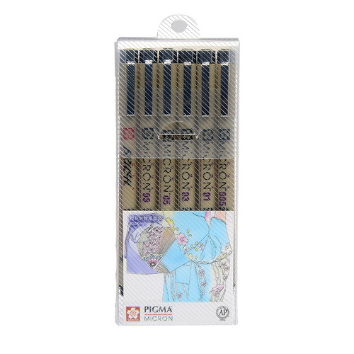 SAKURA樱花针管笔套装中小学生细勾线笔绘图制 PIGMA MICRON XSDK