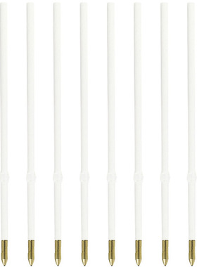 Schneide施耐德按动圆珠笔替芯0.7mm红蓝黑色铜子弹头通用 10.6cm