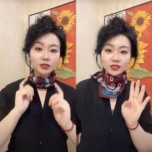 酒红碎花新款复古棉质围巾方巾68柔软舒适方巾围巾向阳花2025新款