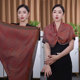 2025秋冬季 国风印花女大方巾复古丝巾100X100轻奢大披肩围巾 新款