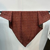 格林咖调香云花萝70 70左右方巾时尚 复古百搭气质高级感围脖丝巾