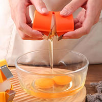 Egg opener, a household kitchen baking tool, an egg opener wonder that doesn't shed crumbs, a manual egg beater that is convenient to carry thumbnail 6