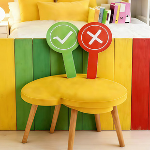 双面对错牌打分牌手举牌桃黑黑应援棒举牌道具打分神器手持答案牌