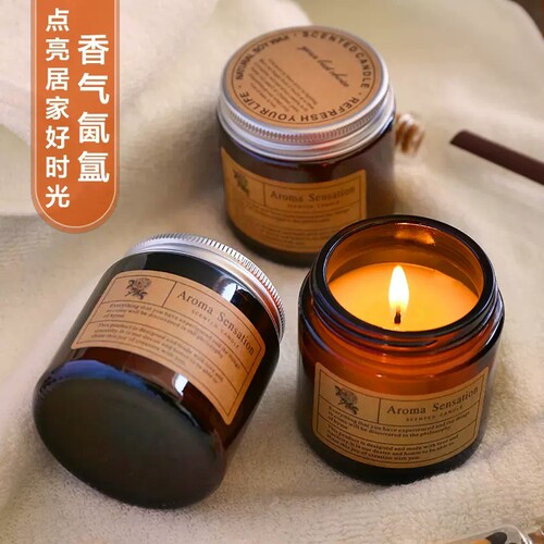 精油香薰蜡烛卧室睡眠浪漫香氛