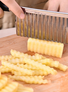 狼牙土豆刀波纹波浪刀厨房家用切菜神器花式切条器薯条洋芋专用切