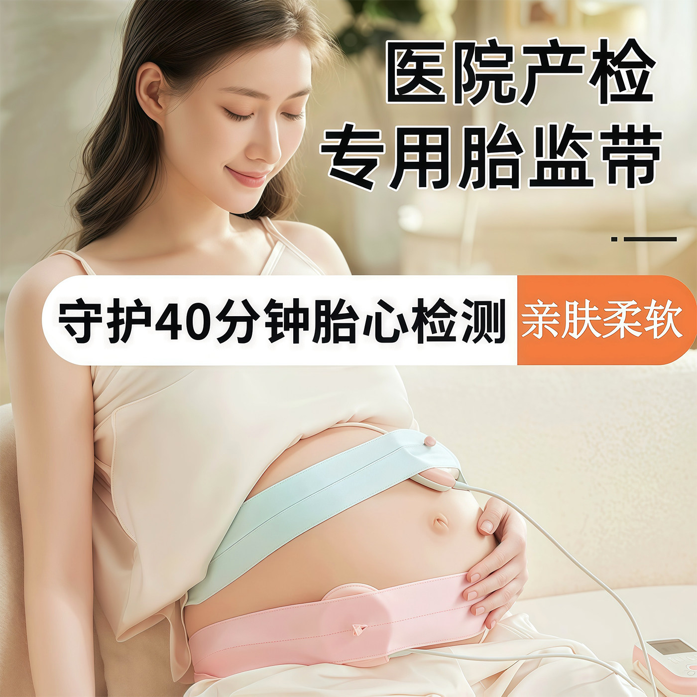 胎监带胎心监护带医院通用型产检监护绑带孕妇监测带加长加宽