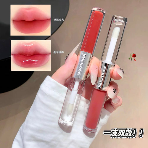 双头唇釉哑光丝绒持妆不易沾杯