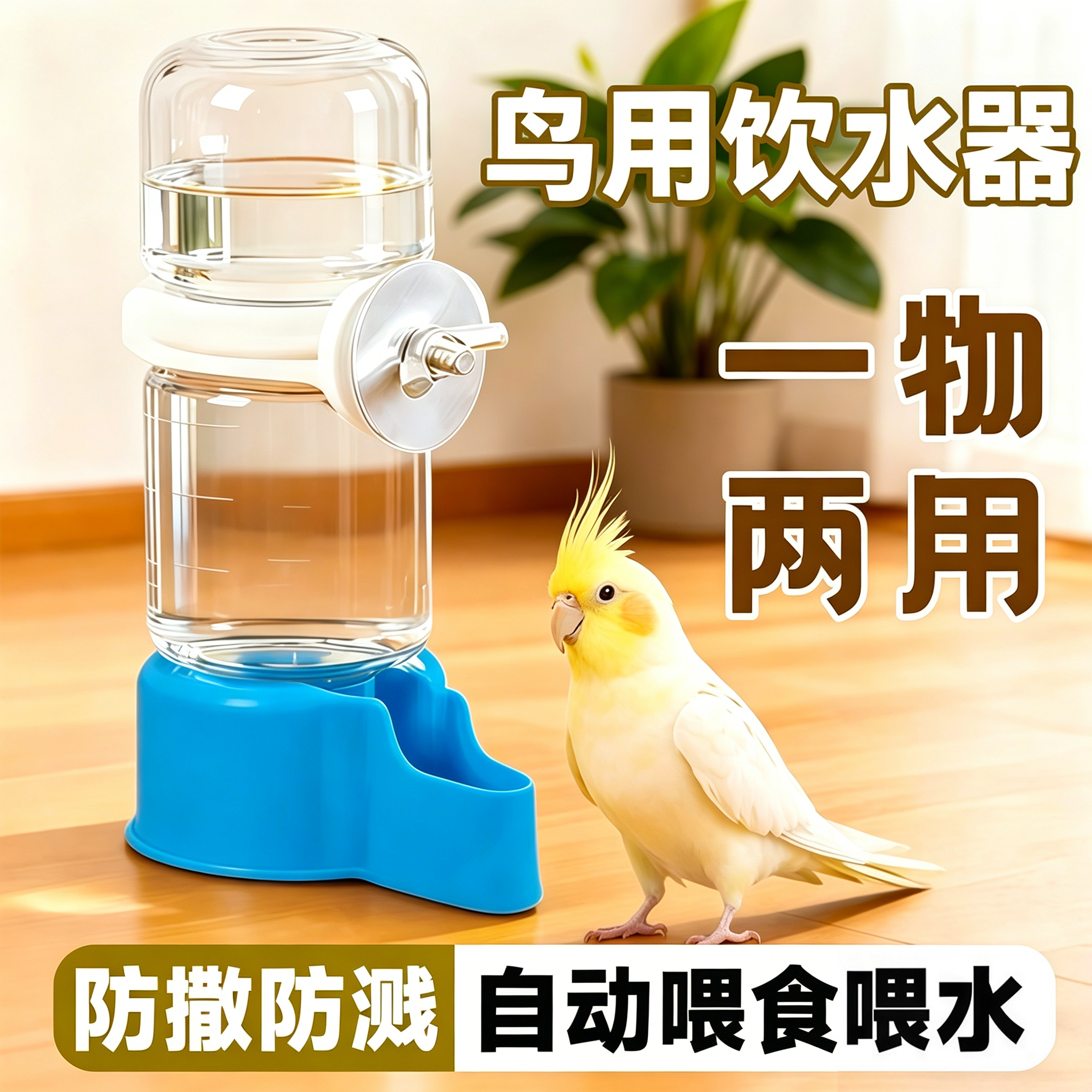 鸟用饮水器自动喂食器喂水喝水器虎皮鹦鹉八哥食盒喂鸟食罐鸟用品