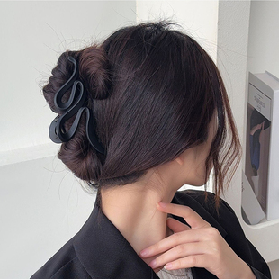 后脑勺夹子鲨鱼夹发饰盘发夹 头发夹女磨砂抓夹大号高级感2025新款