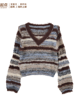 记忆的起点V领毛衣70AC59281
