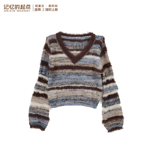 记忆的起点V领毛衣70AC59281
