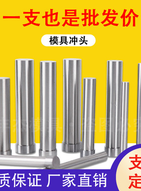 T冲HD模具SKD11/SKH51高速钢A冲针非标定做镶针打孔冲子冲头超硬