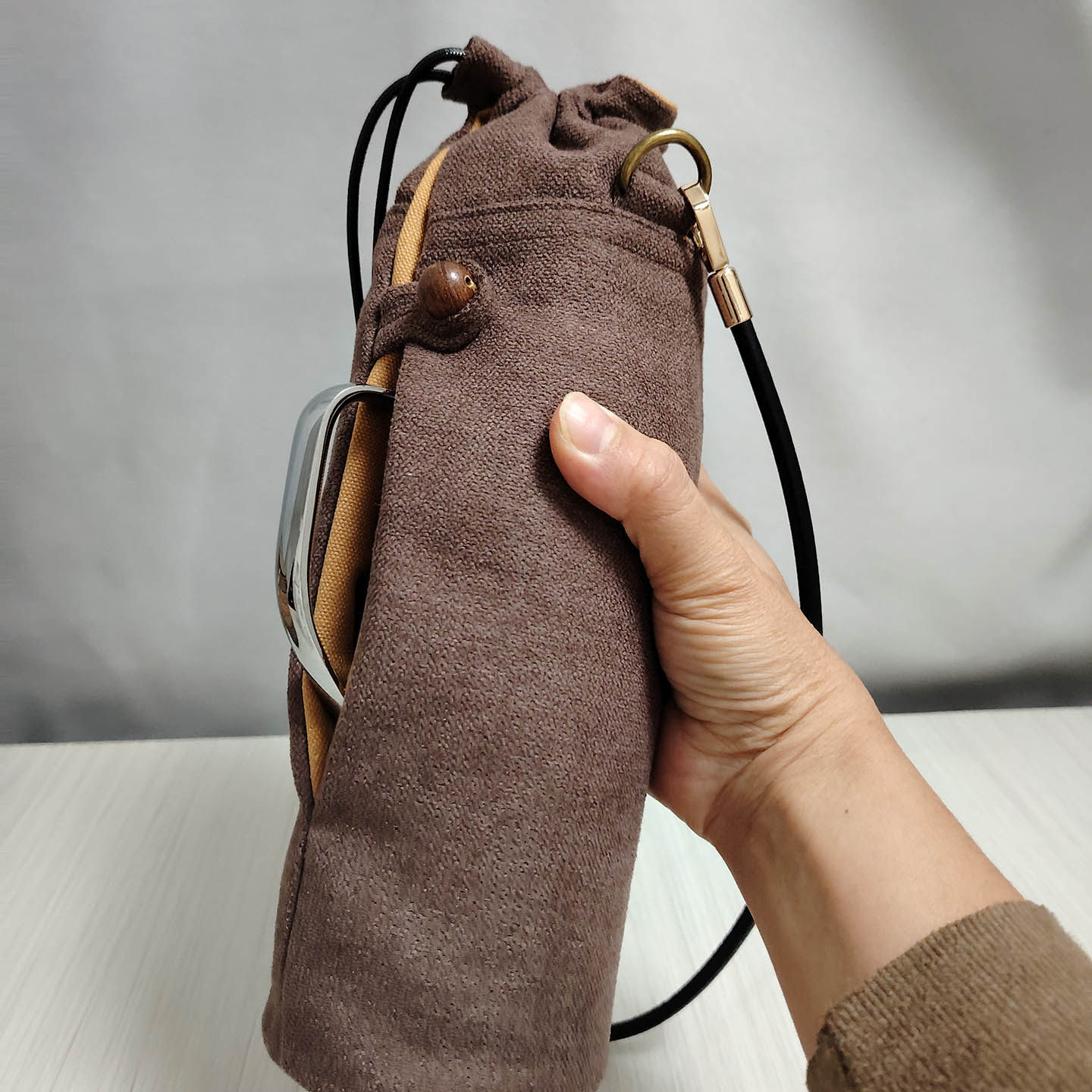 传家壶迷你收纳保护套斜挎户外轻便水壶袋杯套防护布袋子帆布定制,餐饮具,杯套,淘宝优惠券,粉丝福利购,淘宝优惠卷