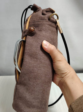 传家壶保护袋子斜挎帆布茶具布袋