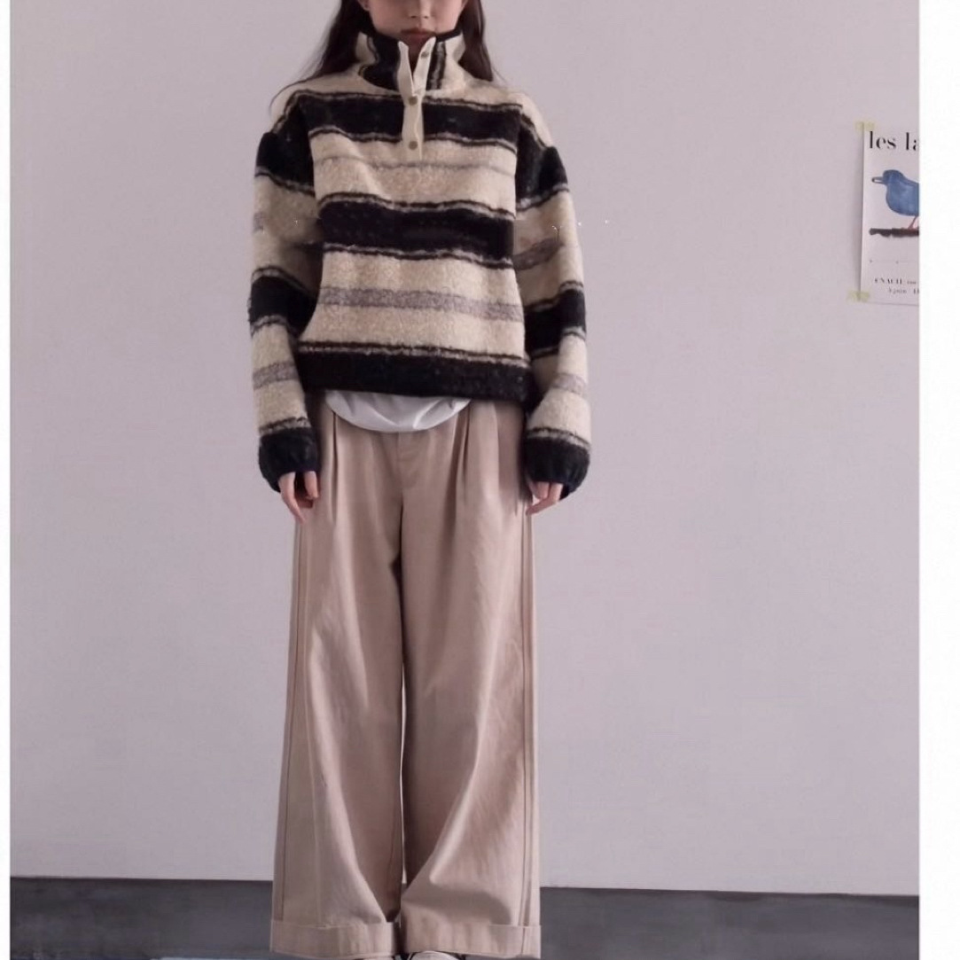 【圈圈毛半扣】韩风卷卷毛三粒扣立领卫衣显瘦保暖条纹长袖卫衣