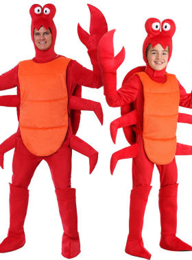 成人儿童海洋动物螃蟹服装