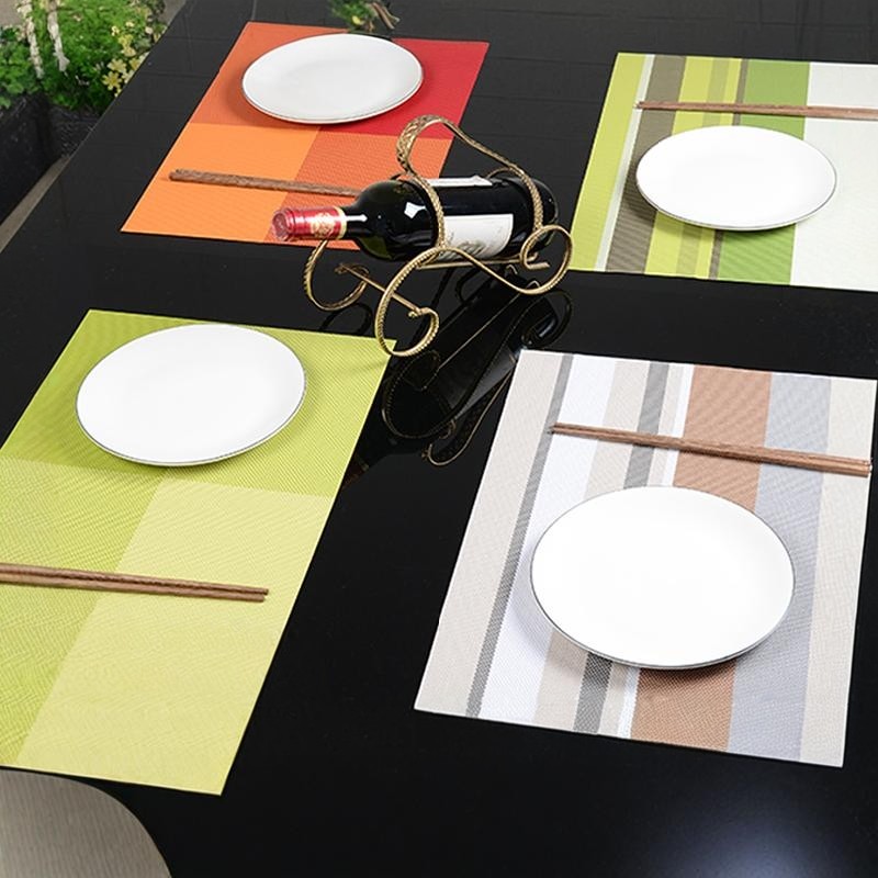 新中式餐垫 pvc酒店西餐桌垫防滑隔热盘垫碗垫水洗速干野营茶席垫,餐饮具,餐垫,淘宝优惠券,粉丝福利购,淘宝优惠卷