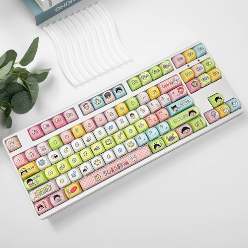 87键无线三模机械键盘可爱办公