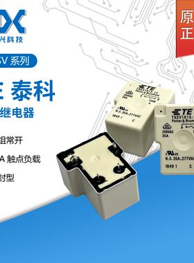 原装TE泰科继电器 一组常开4脚12VDC 35A 277VAC线圈